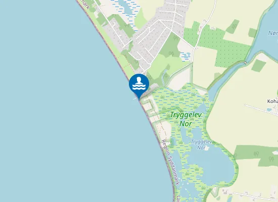 Map of HESSELBJERG STRAND