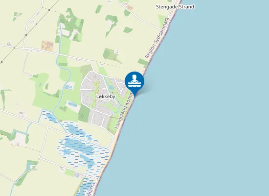 Map of LØKKEBY STRAND M