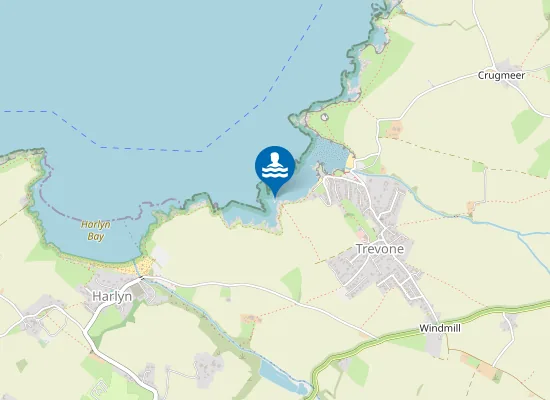 Map of Trevone Bay Sea Pool