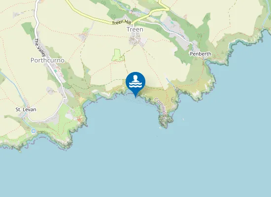 Map of Pedn Vounder