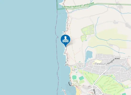 Map of Maer High Cliff Beach