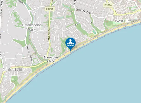 Map of Branksome Dene Chine Beach