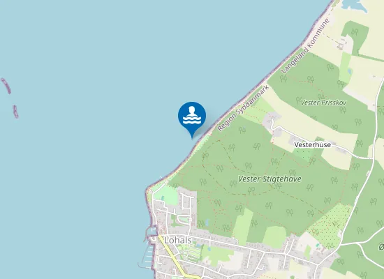 Map of LOHALS STRAND 50 M S