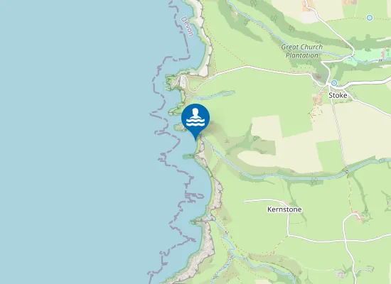 Map of Childspit Beach