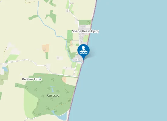 Map of SNØDE HESSELBJERG