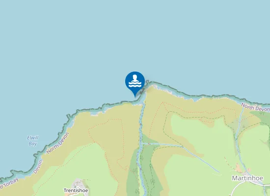 Map of Heddon's Mouth
