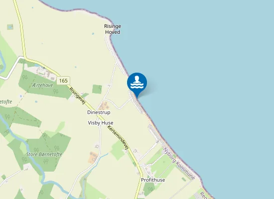 Map of DINESTRUP STRAND