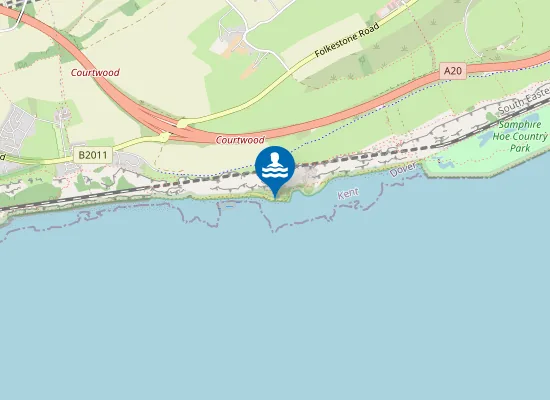 Map of Abbot's Cliff Beach