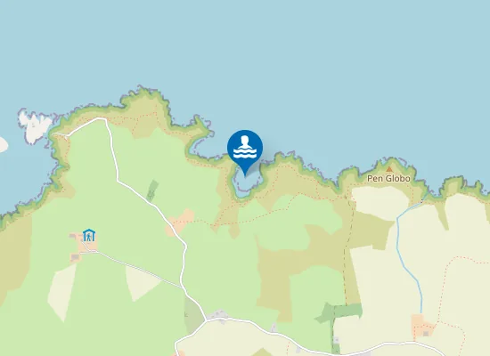 Map of Porthsychan Bay