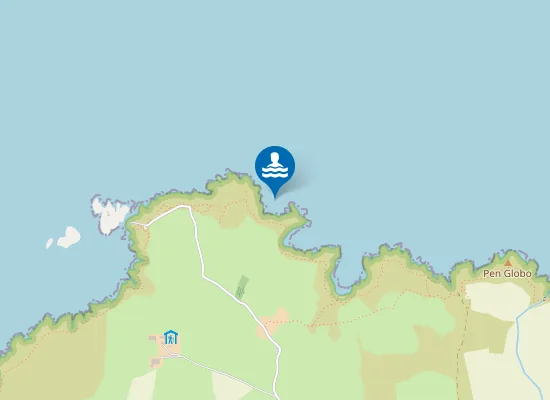 Map of Pwll Bach Bay