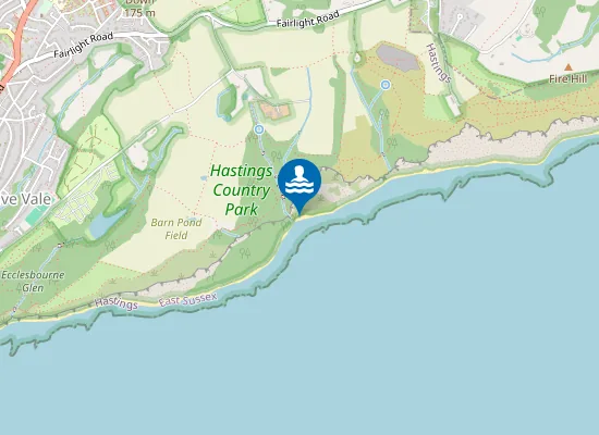 Map of Fairlight Glen Naturist Beach
