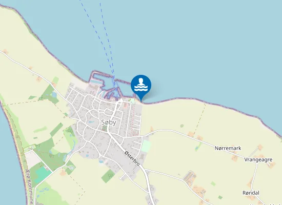 Map of SØBY STRAND
