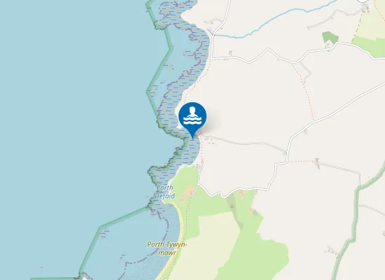 Map of Porth Dre-fadog