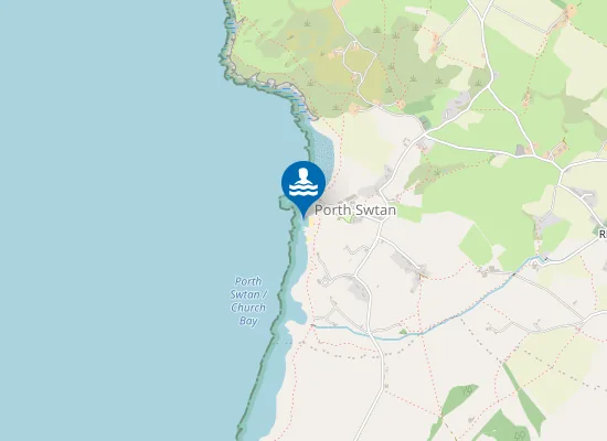 Map of Porth y Santes