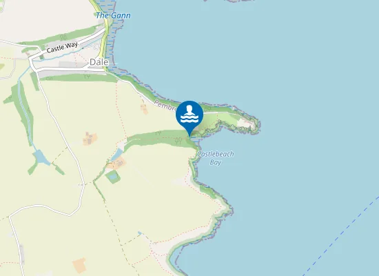 Map of Castle Beach