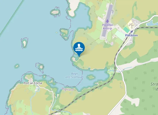 Map of Coral Beach - Plockton