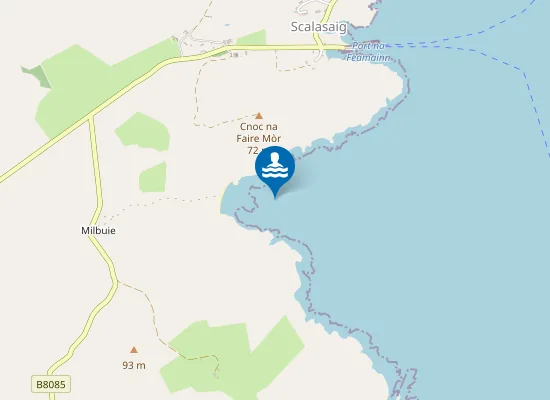 Map of Queen's Bay / Loch Staosnaig