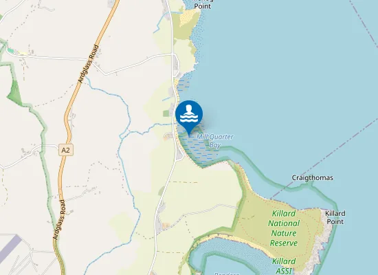 Map of Mill Quarter Beach