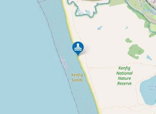 Map of Sker Beach