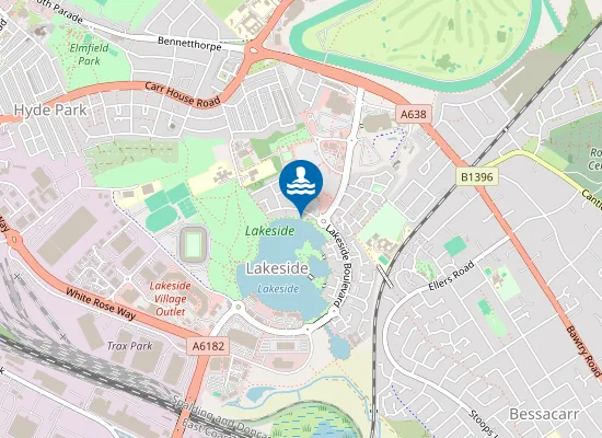Map of Beach at Doncaster Lakeside