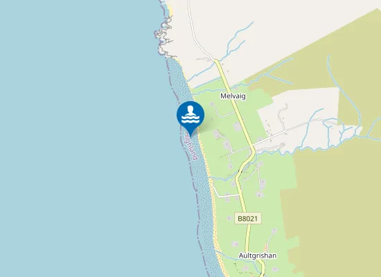 Map of Cladach Melvaig