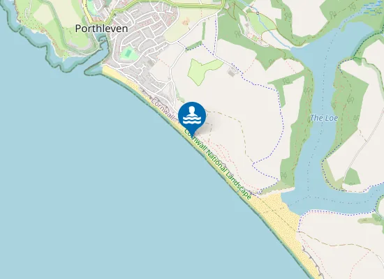 Map of Porthleven Sands