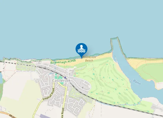 Map of Castlerock Beach