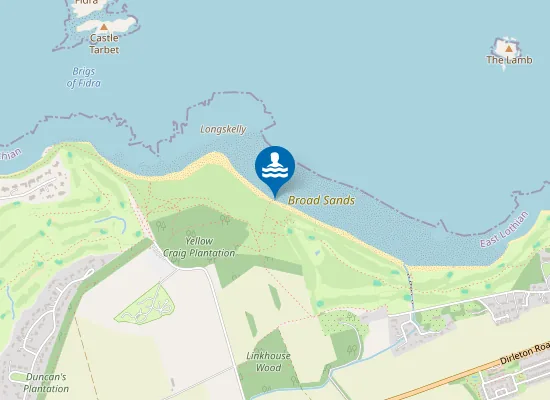 Map of Broad Sands