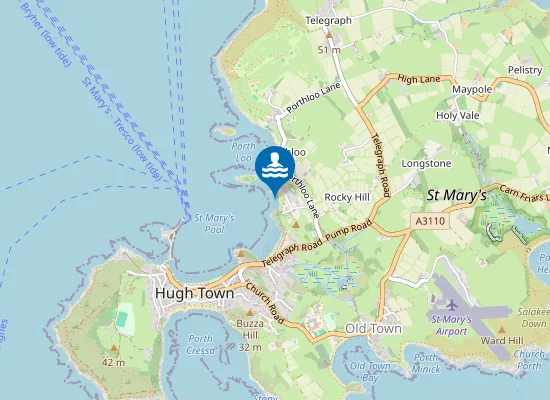 Map of Thomas' Porth or Shark's Pit