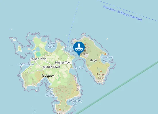 Map of Gugh Bar