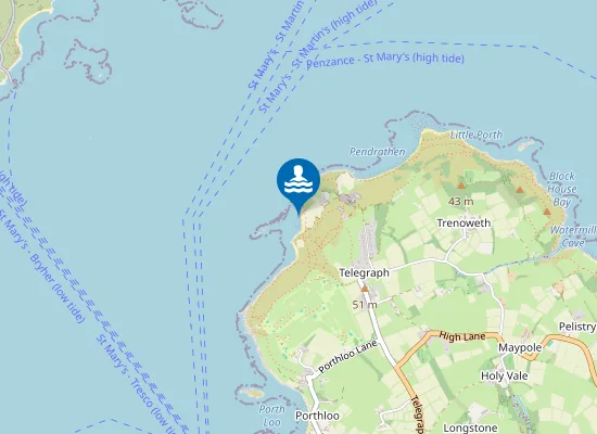 Map of Halangy Porth
