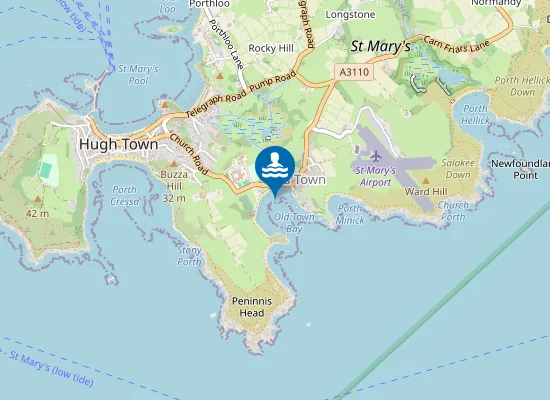 Map of Old Town Beach