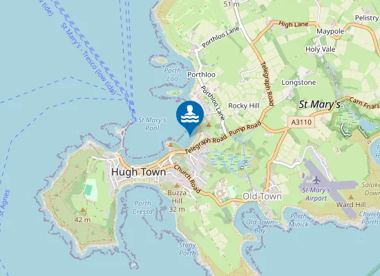 Map of Porth Mellon