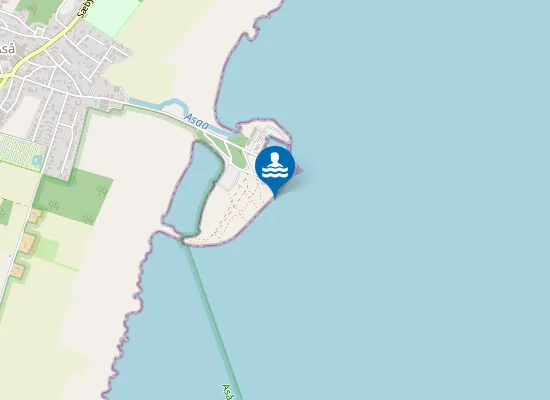 Map of SYD FOR "BADEBY" ASÅ HAVN