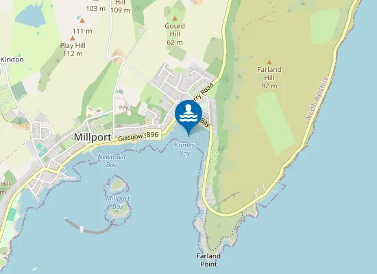 Map of Kames Bay