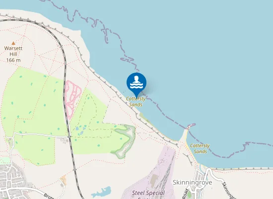 Map of Cattersty Sands