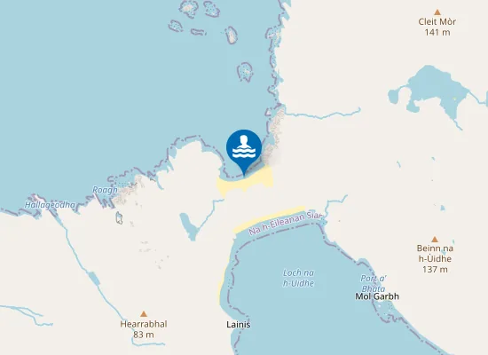 Map of Tràigh a' Siar