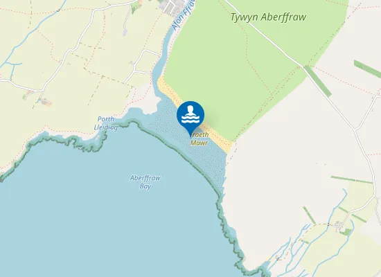 Map of Traeth Mawr