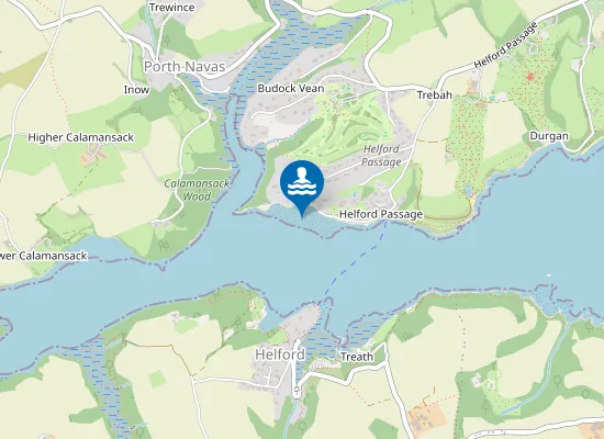 Map of The Bar (sand & shingle) tidal area