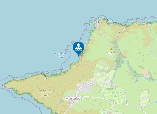 Map of Rockham Beach