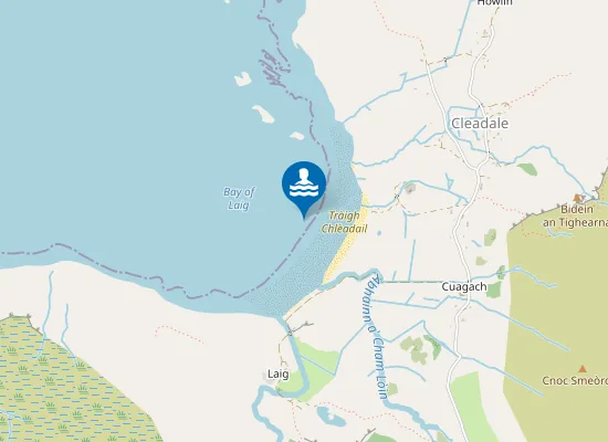 Map of Tràigh Chlèadail