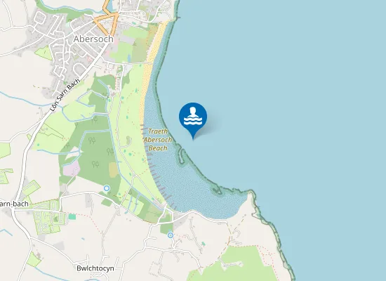 Map of Traeth Abersoch Beach
