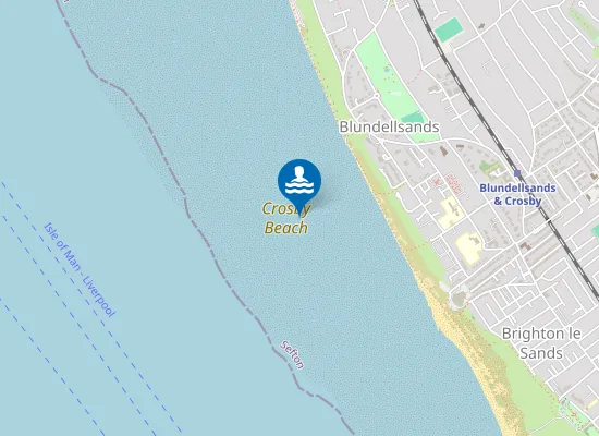 Map of Crosby Beach
