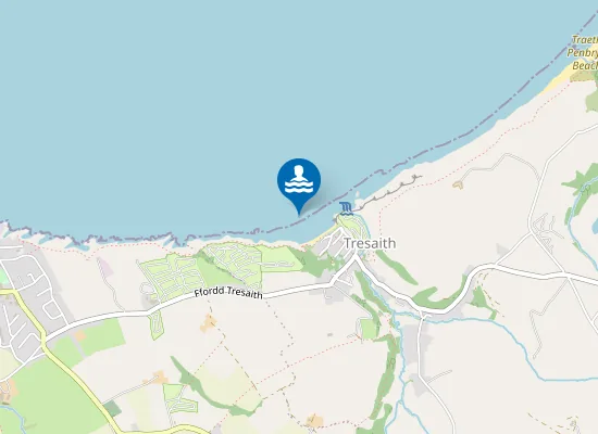 Map of Tresaith