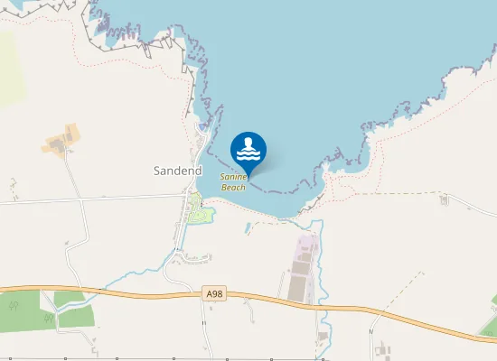 Map of Sanine Beach