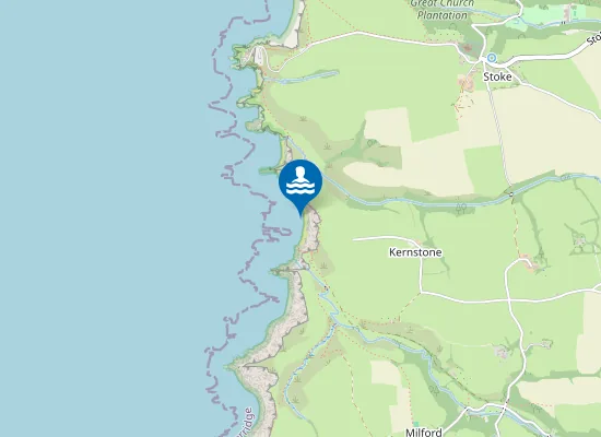 Map of Spekes Mill Beach