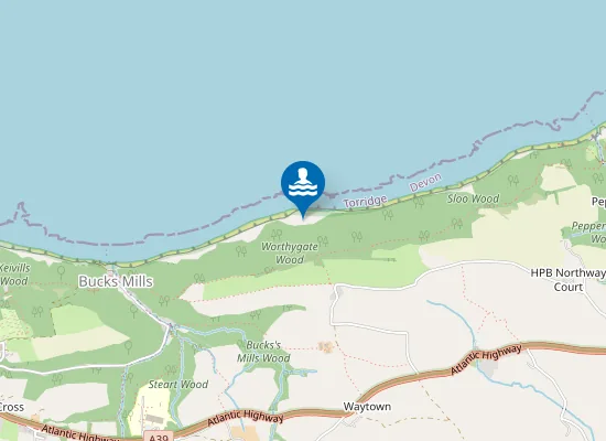 Map of Gauter Beach