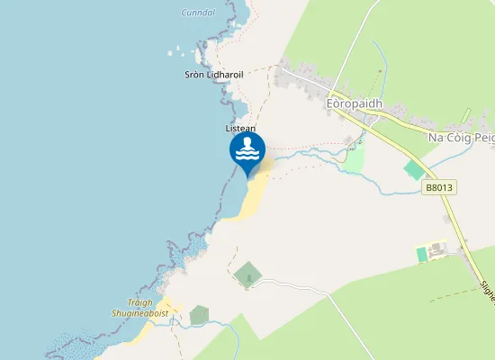 Map of Tràigh Shanndaidh