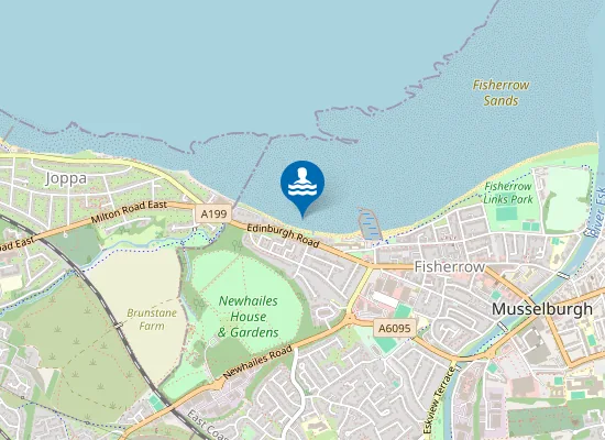 Map of Fisherrow Sands