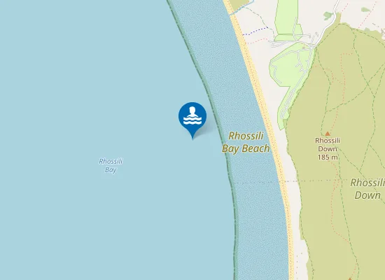 Map of Rhossili Bay Beach